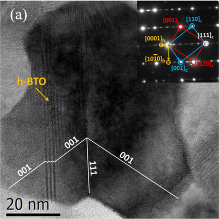 TEM crystal plane calibration case